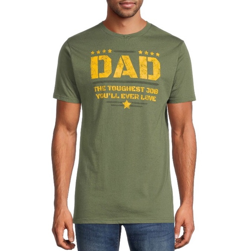 Men’s Everyday Casual Cotton Graphic Short Sleeve T-shirt Top